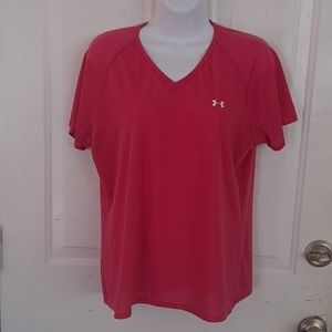 Under Armour pink shirt